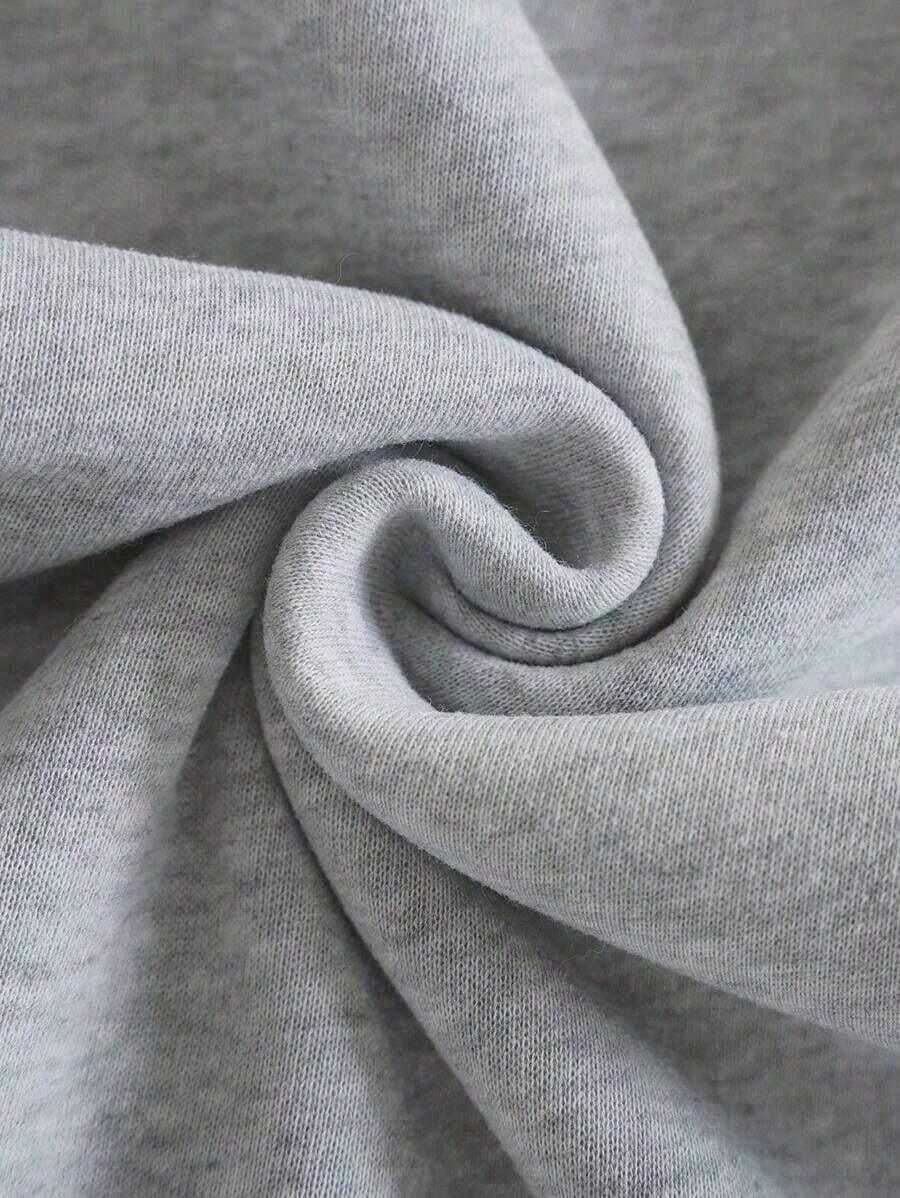Light grey cotton fabric detail HUSTLE801 ultra-comfy loungewear close-up